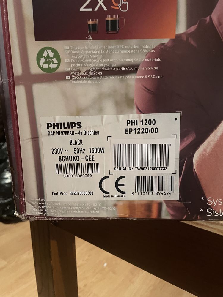 Ekspres cisnieniowy Philips 1200 series EP1220/00