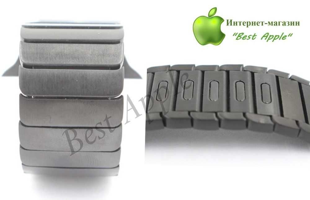 Стальной блочный браслет (ремешок), Link Steel Bracelet for AppleWatch
