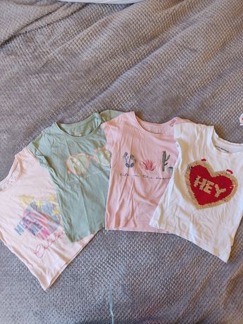 4 t-shirts menina tam 2/3 anos