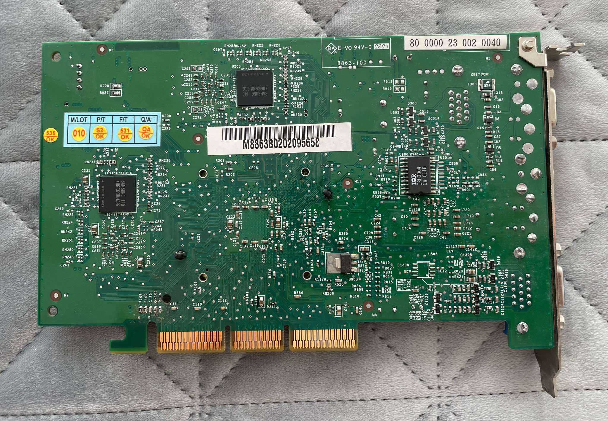 Karta graficzna AGP GeForce4 MX 460 Nvidia  ms-8863