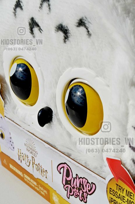 сумочка Purse Pets Hedwig сова Гедвіга Гаррі Поттер Гарри біла Букля