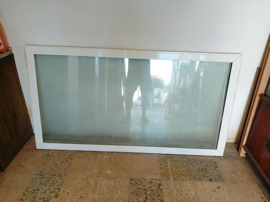 Janela fixa alumio lacado branco