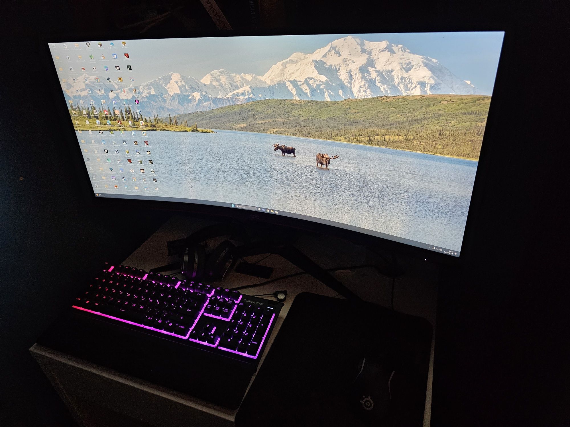 AOC CU34G2X/BK Gamingowy 144Hz, HDR, UWQHD, G-SYNC, FREESYNC Gwarancja