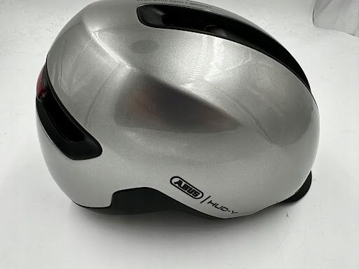 outlet kask rowerowy abus hud-y gleam silver m 54-58cm