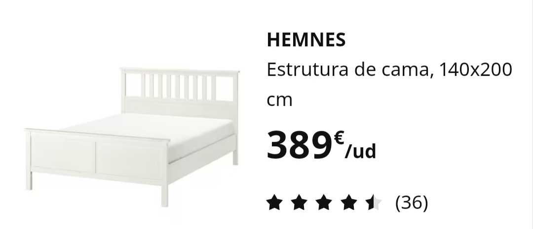 Cama IKEA Hemnes 140X200