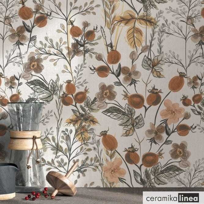 Dwie płytki ceramiczne (gres) ABK Berries Rett 60x120cm matowe