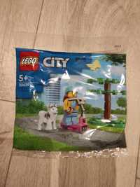 LEGO city 30639 saszetka husky hulajnoga Polybag