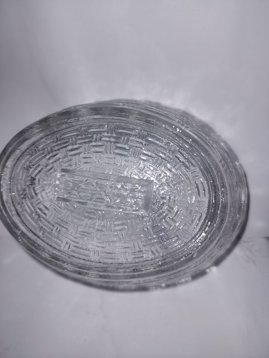 Szklana kura PRL bombonierka