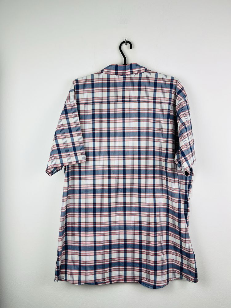 Biała koszula w kratę męska trekkingowa Salomon shirt rozmiar XL fit L