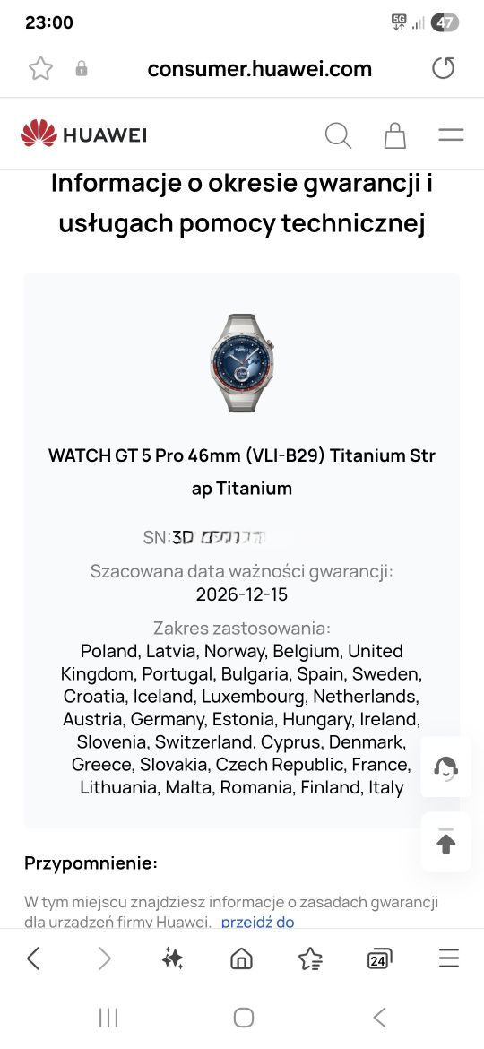 Huawei watch 5 pro elite