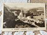 Lourdes. Przedwojenna pocztówka. Zaadresowana do panienki Luizy.
