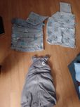 Zestaw kocyki z podszyciem minky z poduszkami, spiwor