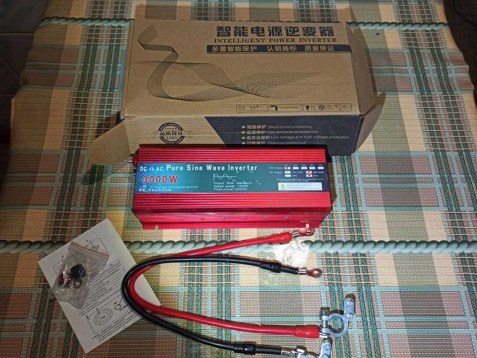 Інвертор Pure Sine Wave Inverter 12-220В 3000 Вт
