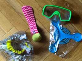 Zabawki do wody piłka rzutka okulary/maska