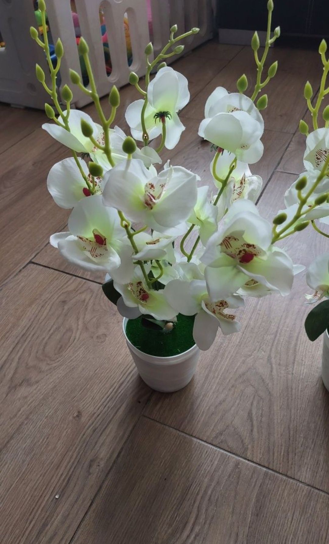 Nowy duży storczyk pięcio-pędowy orchidea kwiaty sztuczne