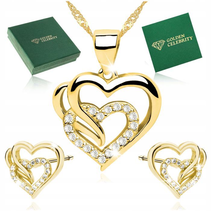 Piękny Komplet Biżuterii 925 Prezent Dla Żony Na Rocznicę Urodziny Mik