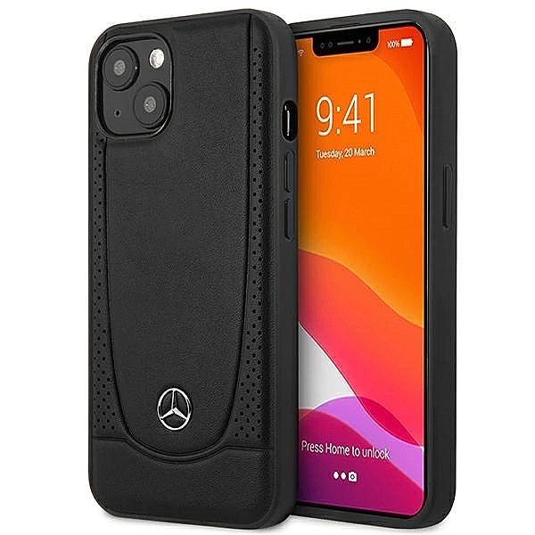 Etui Mercedes Leather Urban na iPhone 14 Plus - czarne