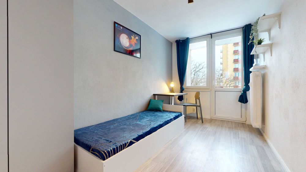 Jednoosobowy pokój z balkonem przy ul. Suwalskiej 32/Targówek/974