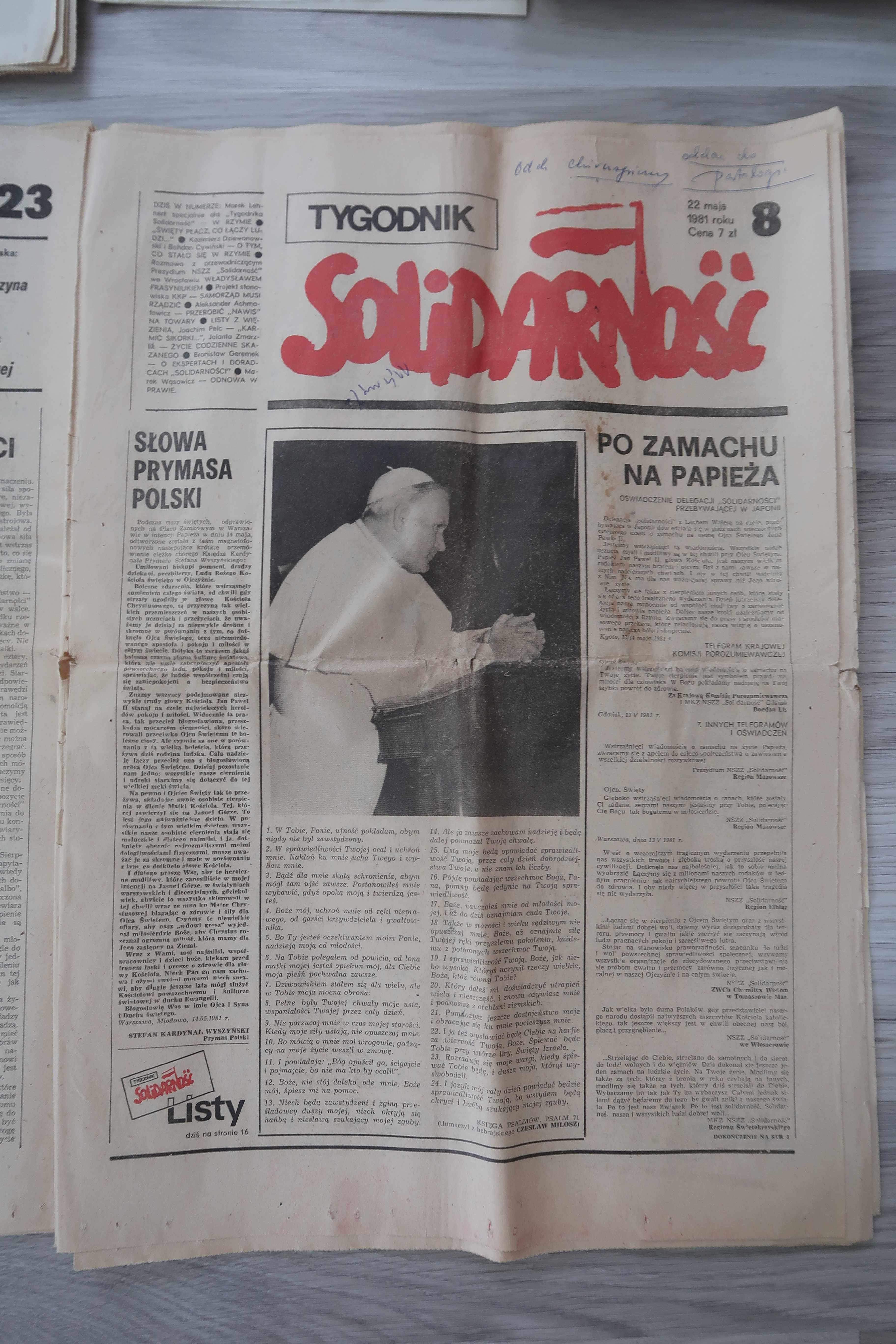 tygodnik Solidarność z 1981r.