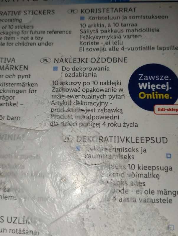 Naklejki dekoracyjne wielkanocne 100 szt