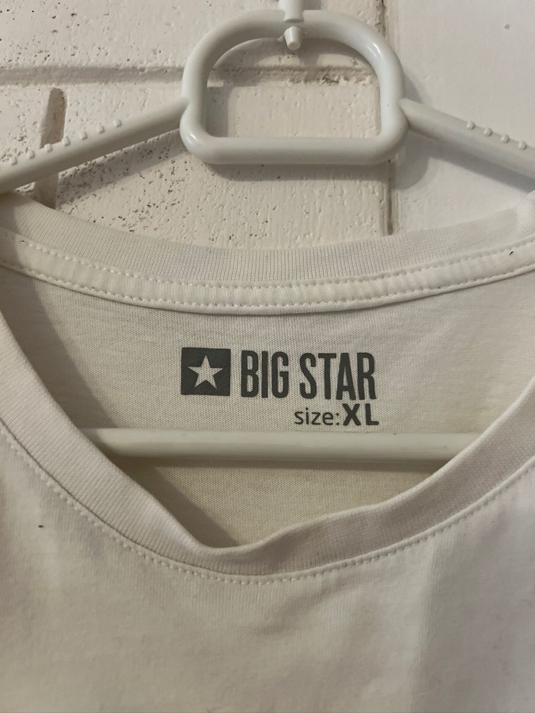 Biały t-shirt Big Star