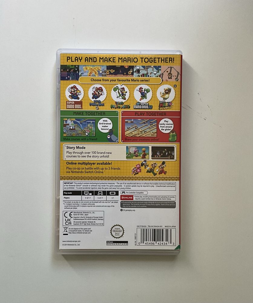 Super Mario Maker Nintento Switch