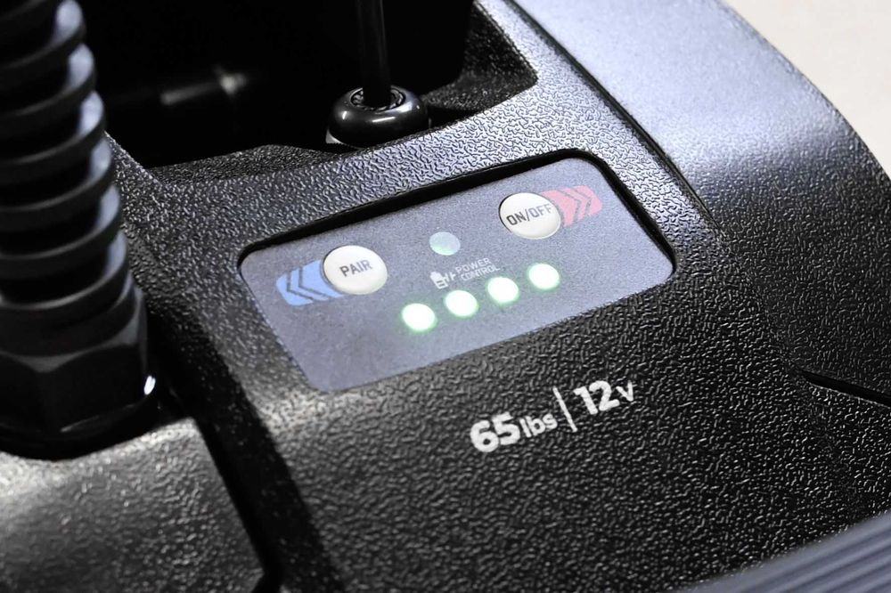 Silnik Dziobowy GPS największa moc 12V/65lbs trasy tempomat kotwica