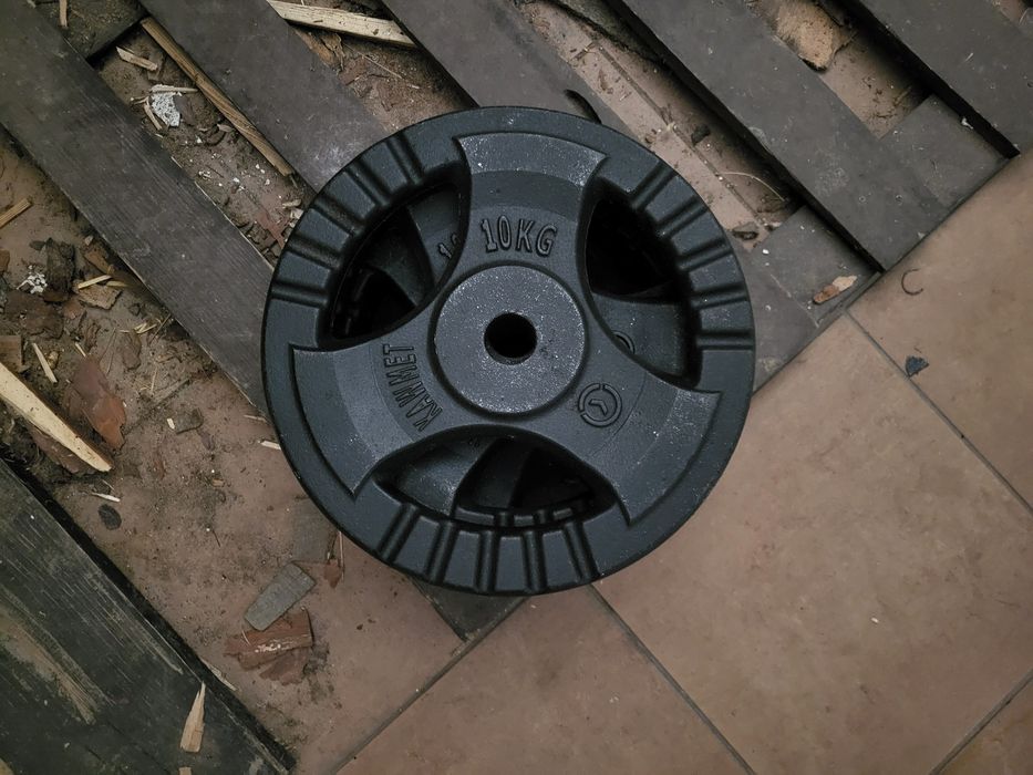 Talerze żeliwne obciążenie 4x10kg Kawmet