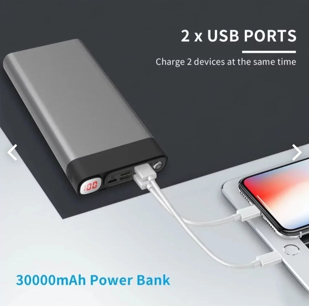 POWER BANK ELEFULL 30000 mAh. Портативна зарядка Повербанк на 30000mА