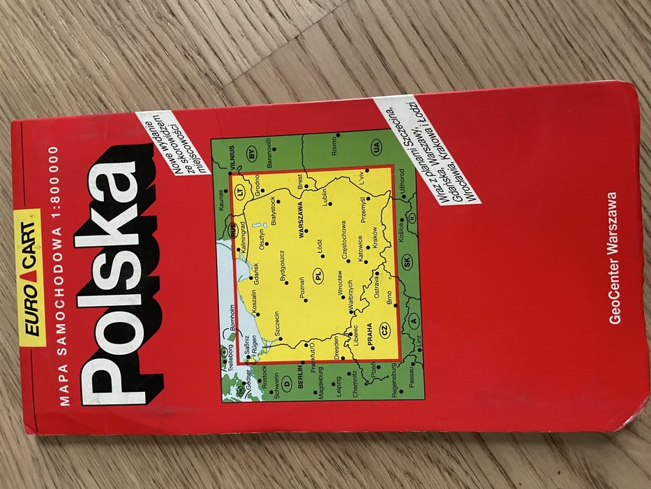 Polska mapa papierowa