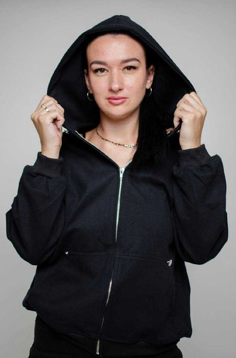 Стильна жіноча зип-худі | Якісна тринитка, нова з магазину