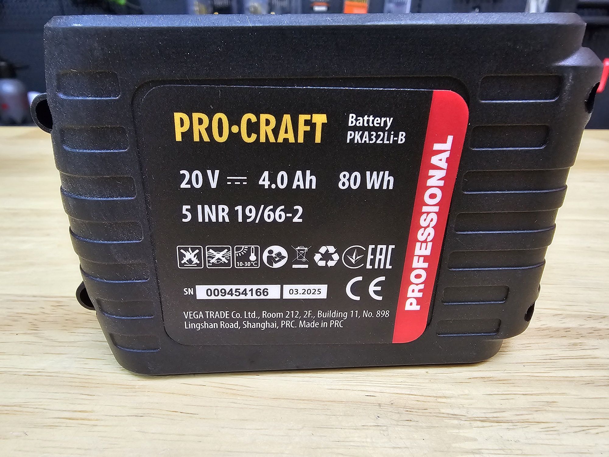 Акумулятор 4.0А TURBO ProCraft / Макіта 03.2025р Виготовлення Нові