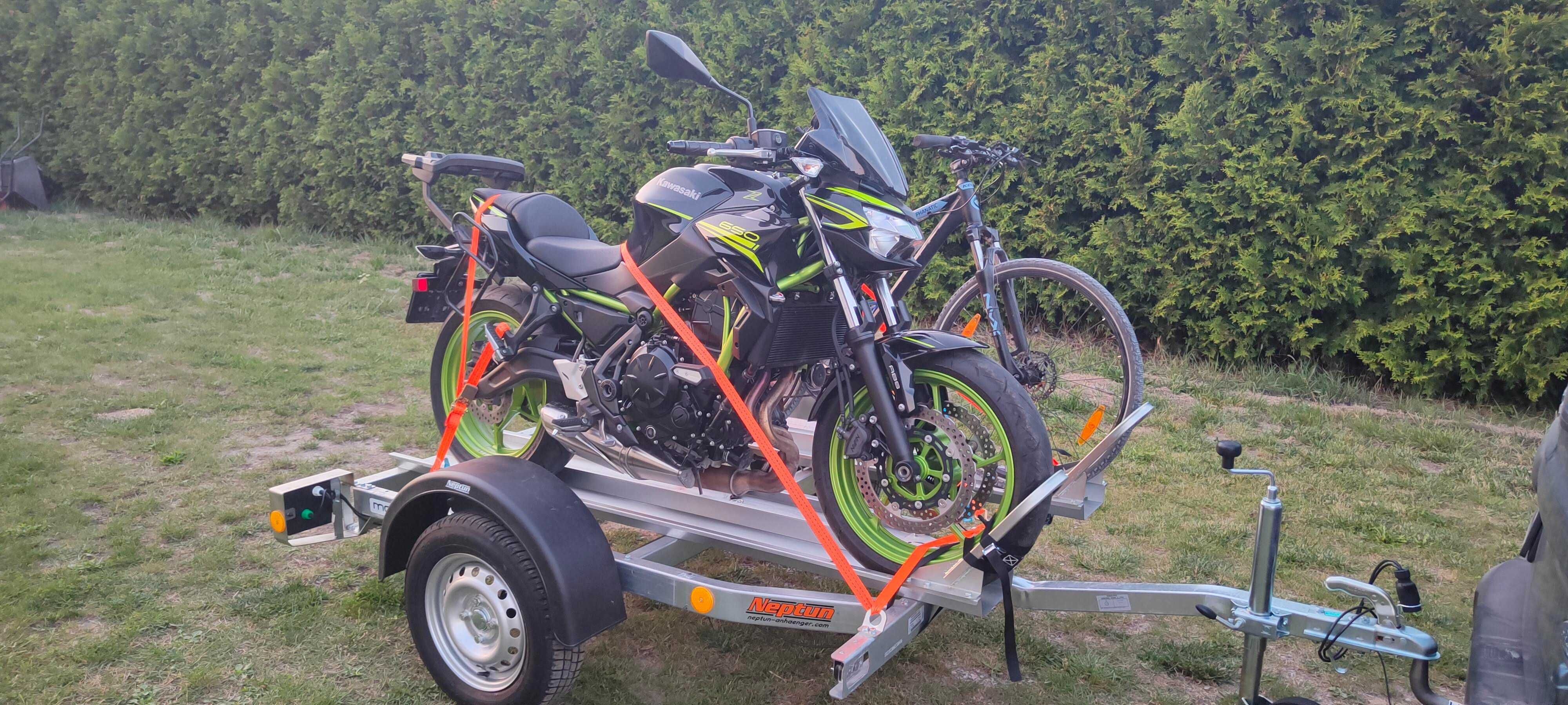 Wynajem przyczepka transport motocykl Assistance EU Wypożyczalnia