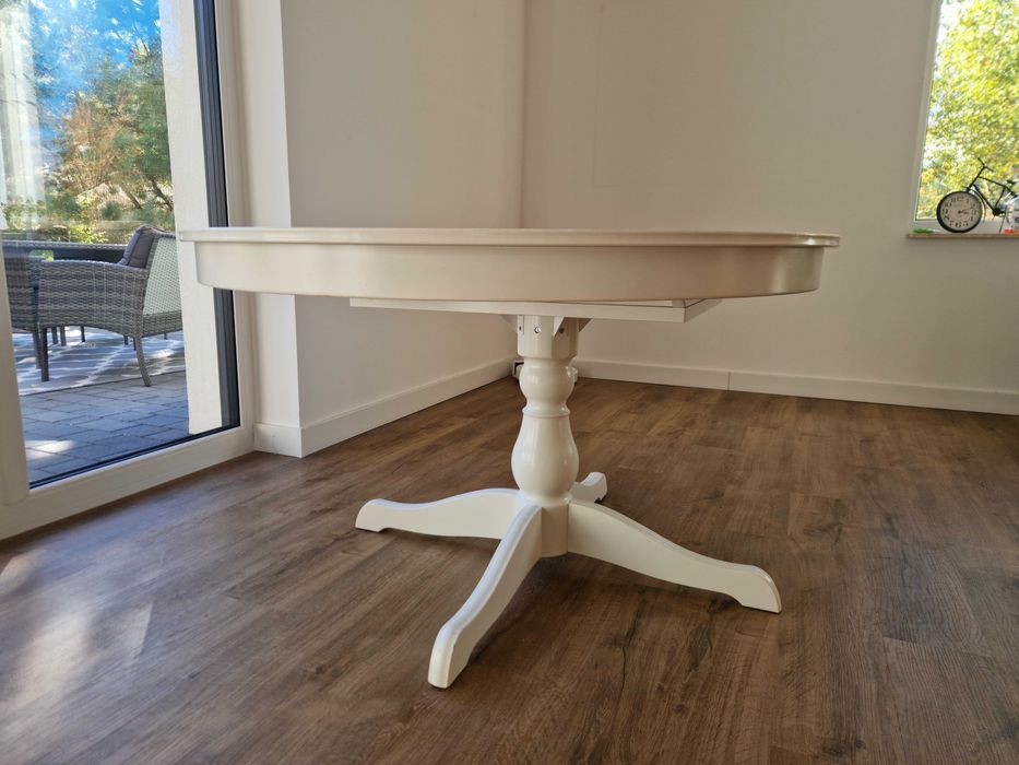 Stół IKEA INGATORP rozkładany biały 110/155 cm