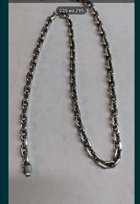 Серебряная цепочка ЯКОРЬ Серебро 925 по Вес от 50 грамм Новые.
