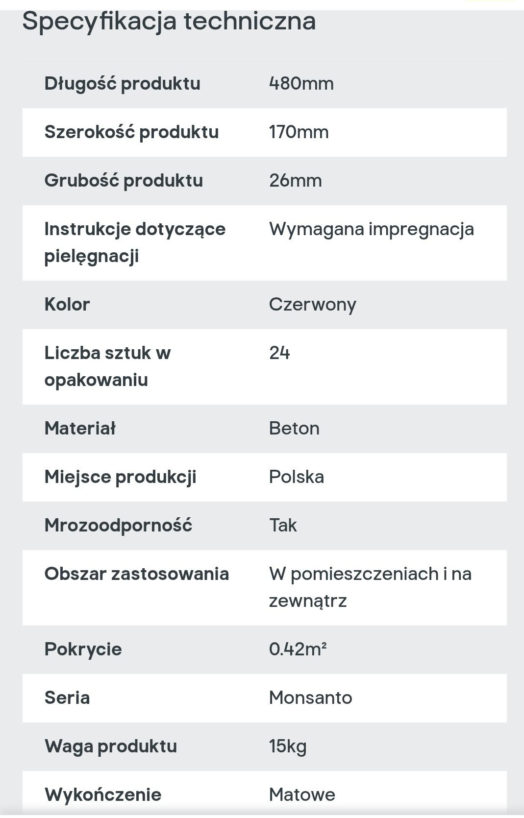 Stegu Monsanto - płytki dekoracyjna z fugą 1,26m2