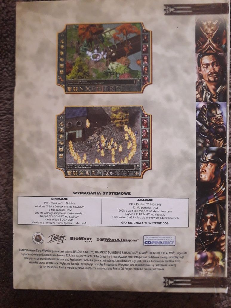 Baldur's Gate Wrota Baldura 5x pc