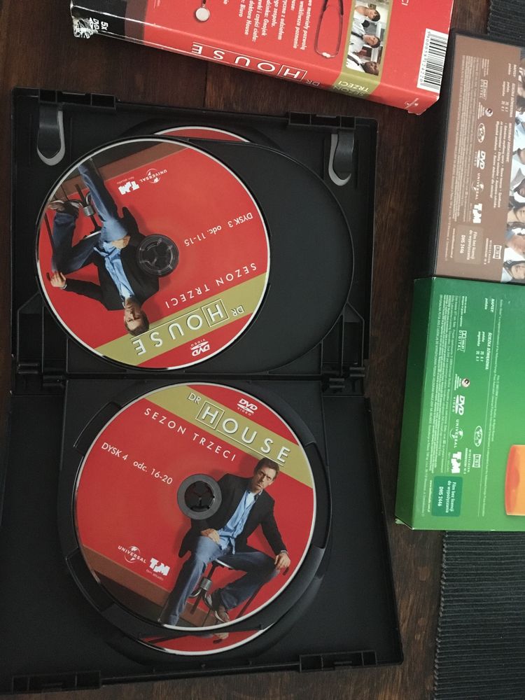9 DVD kultowy Dr. House sezon 4—5 Polskie wydania 9 płyt