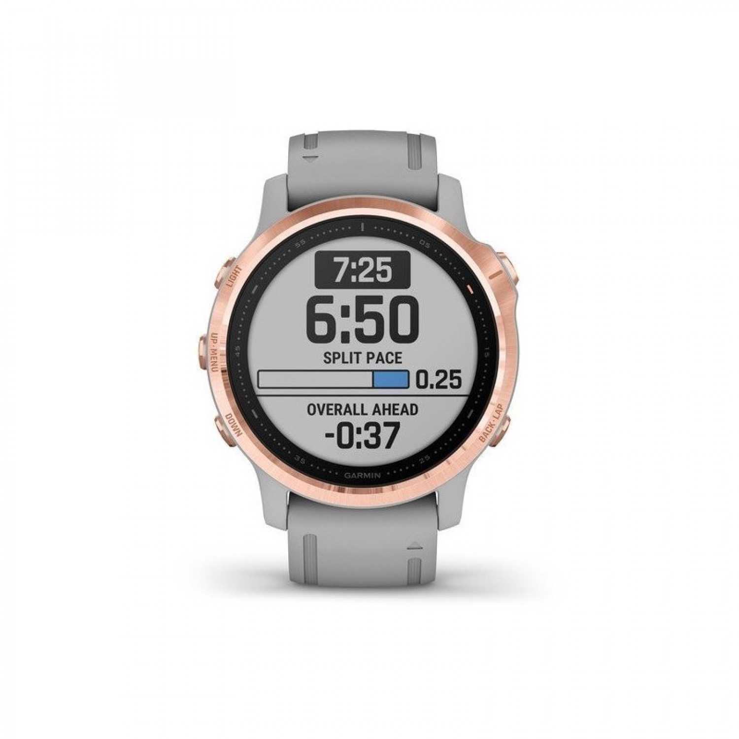 Garmin Fenix 6S Sapphire Rose Gold-tone with Gray Band (010-02159-20)