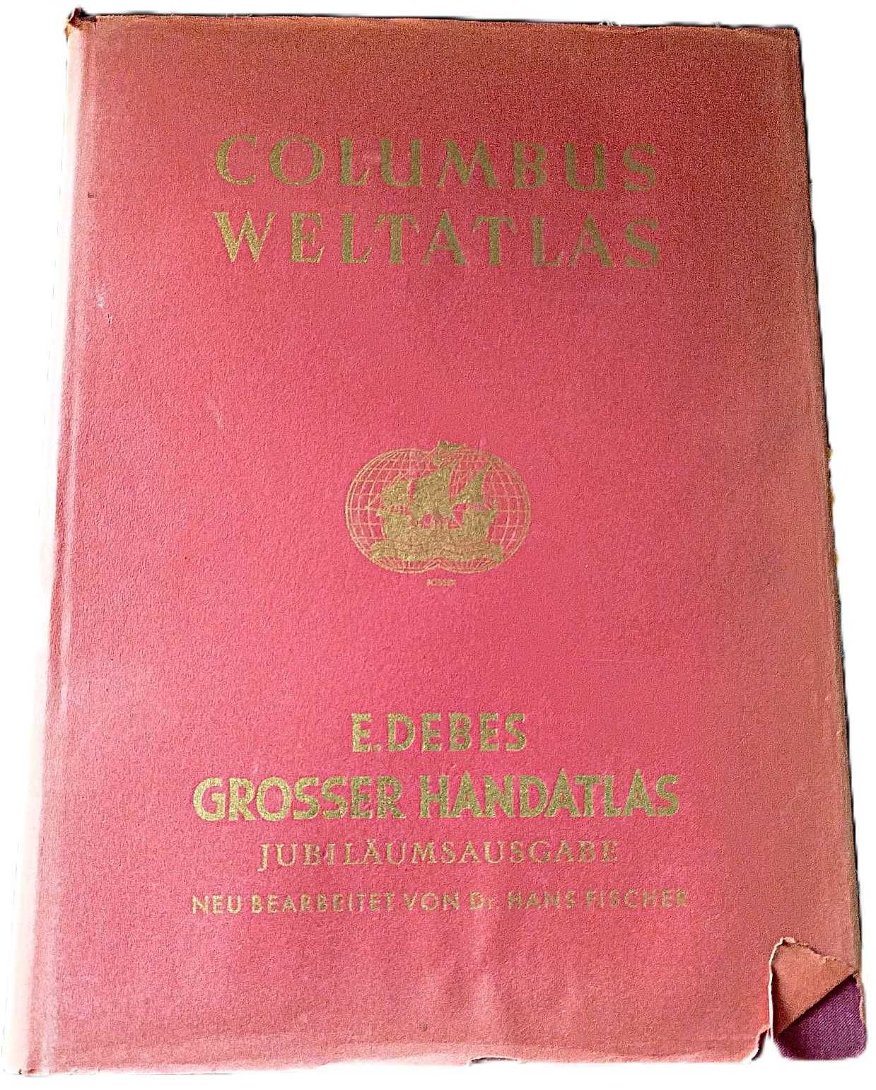 Livros-Columbus Weltatlas - E. Debes grosser Handatlas - 1937