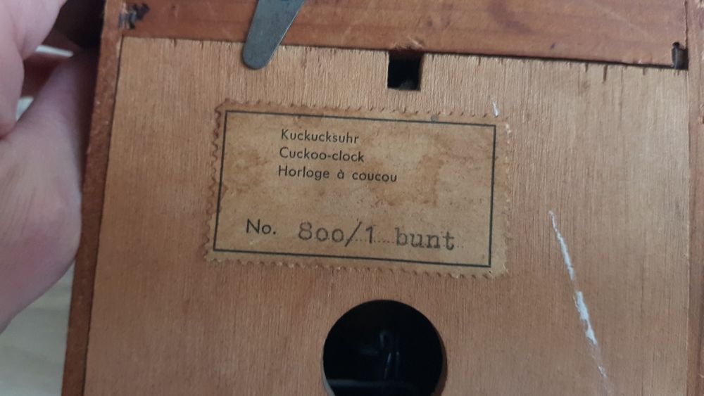Zegar kukułka wiszący