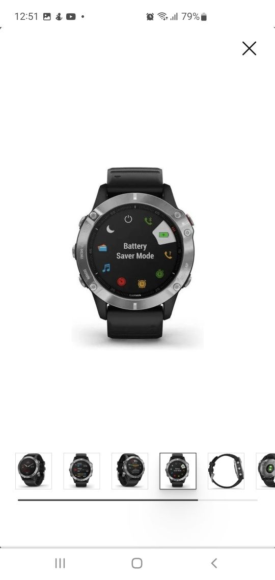 Relógio Desportivo GARMIN Fénix 6 (Bluetooth - Até 14 dias de autonomi