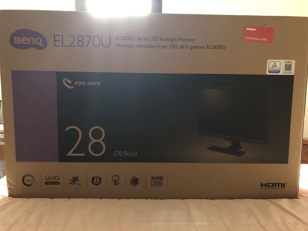 (Novo, na caixa) Monitor Gaming 4K Ultra HD BENQ EL2870U