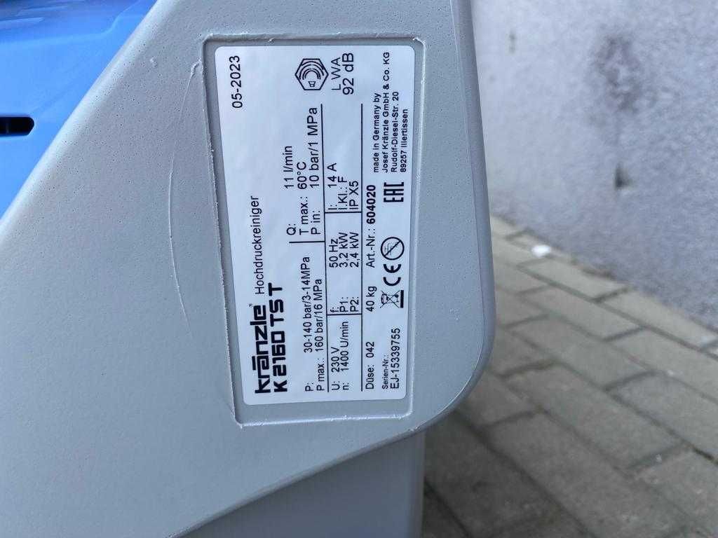 Kranzle K 2160 TST Myjka ciśnieniowa 140 bar / 660 l. Karcher Nilfisk