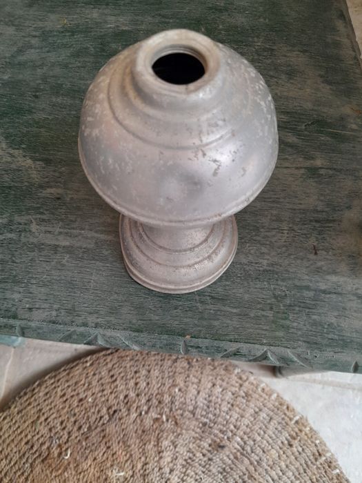 Prato  antigo 2715 -Gilman de Sacavem  eBase de candeeiro em aluminio