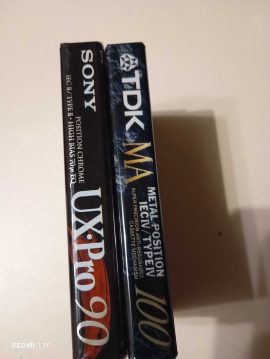 Аудиокассеты, TDK MA 100, Sony UX-Pro 90, Sony metal -xr 90