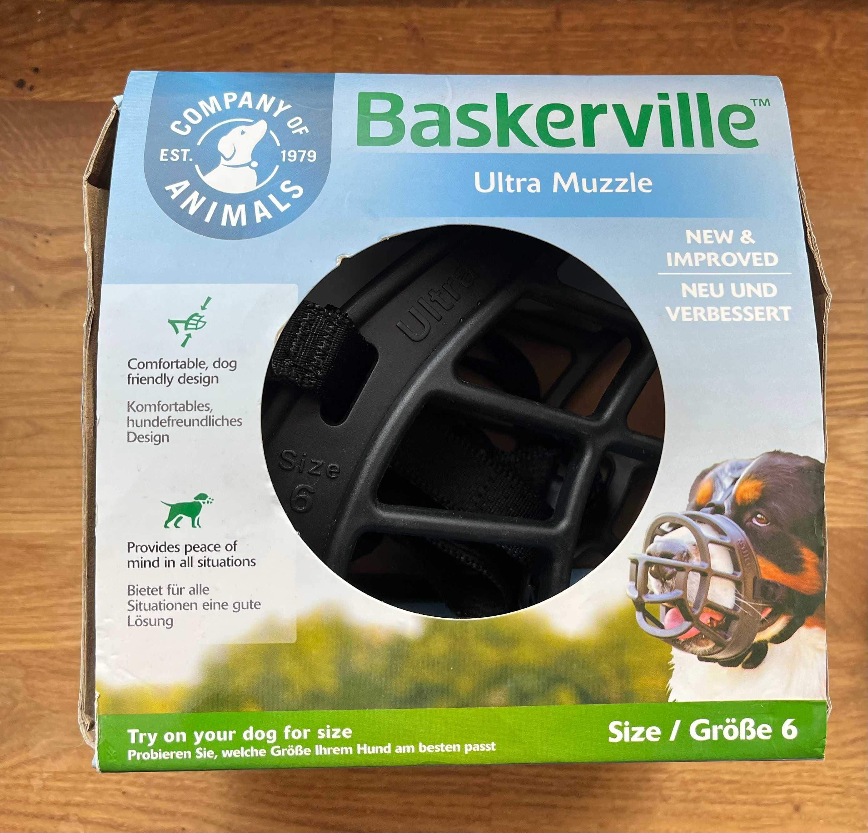 Baskerville Ultra Muzzle Kaganiec Fizjologiczny Czarny Rozmiar 6 (XXL)