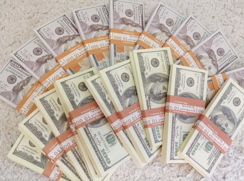 Доллары 100$ сувенирные деньги Евро и Гривны Сувенірні гроші