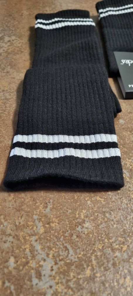 Długie Skarpetki z paskami r. 42-44. UNISEX. 3 pary.