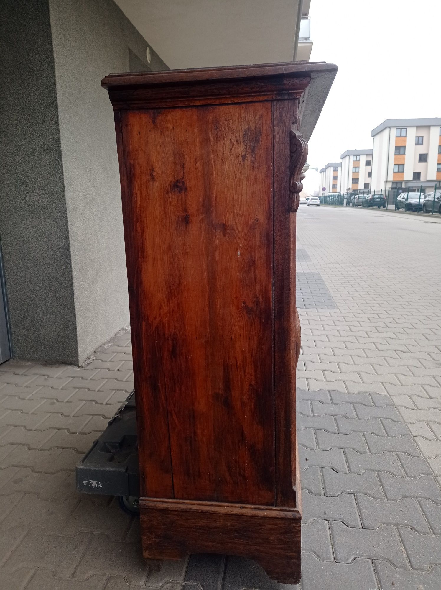 Komoda myśliwska z dębu